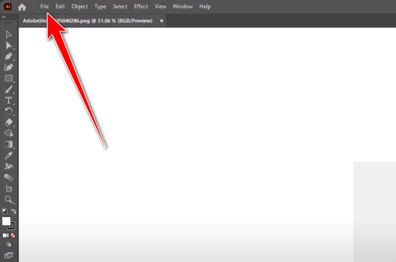 Datei öffnen – JPG-Datei – Illustrator