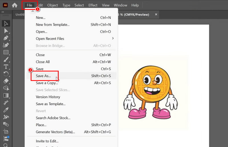 Datei Speichern Illustrator