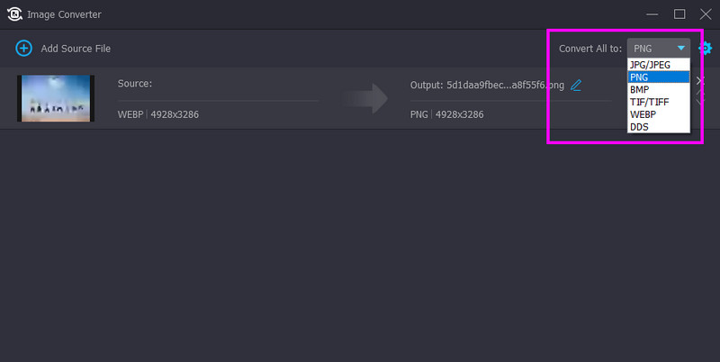 Alle in PNG konvertieren Vidmore