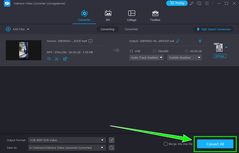 Alles konvertieren Vidmore