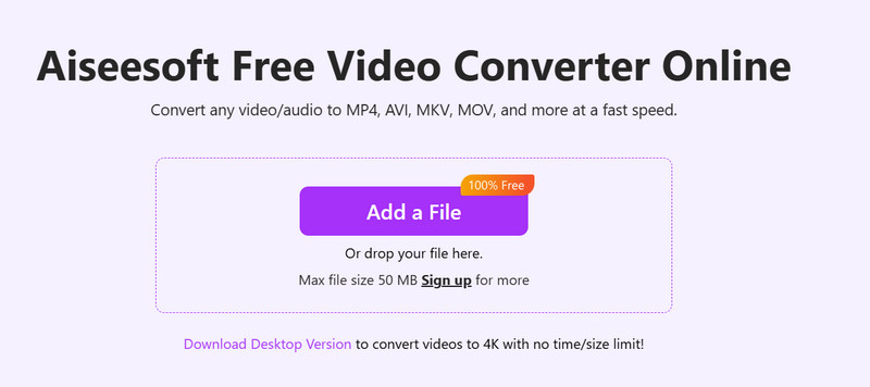 Aiseesoft Datei hinzufügen