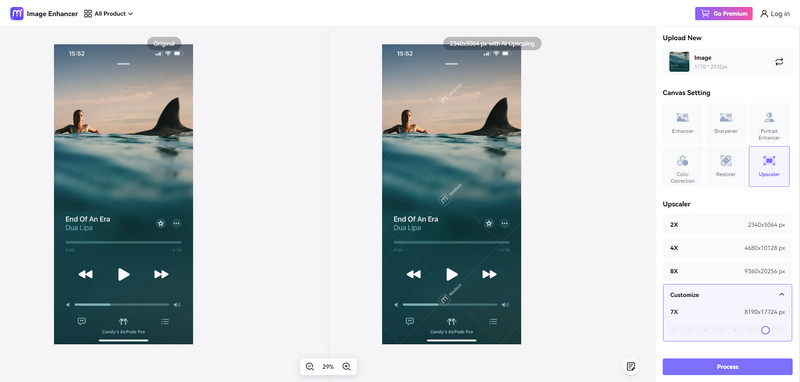 Media.io KI-Bild-Enhancer