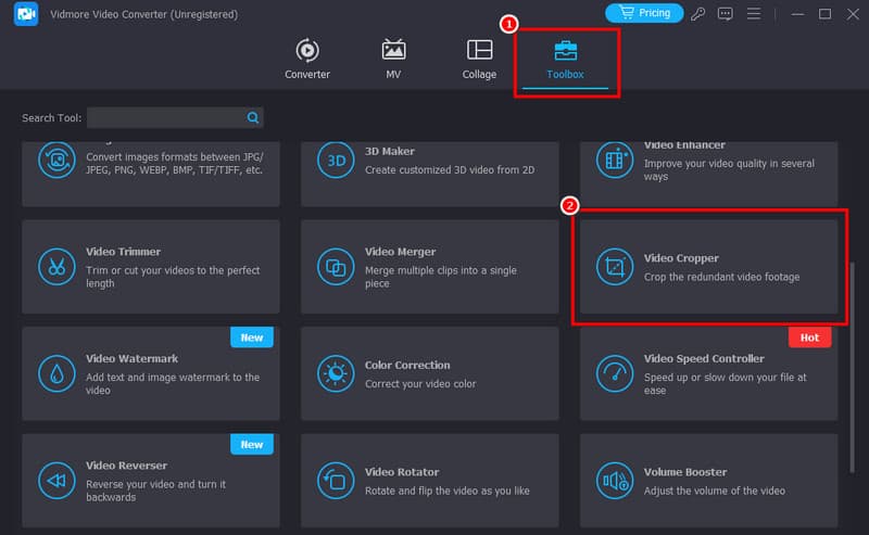 Toolbox Video Cropper GIF hinzufügen Vidmore