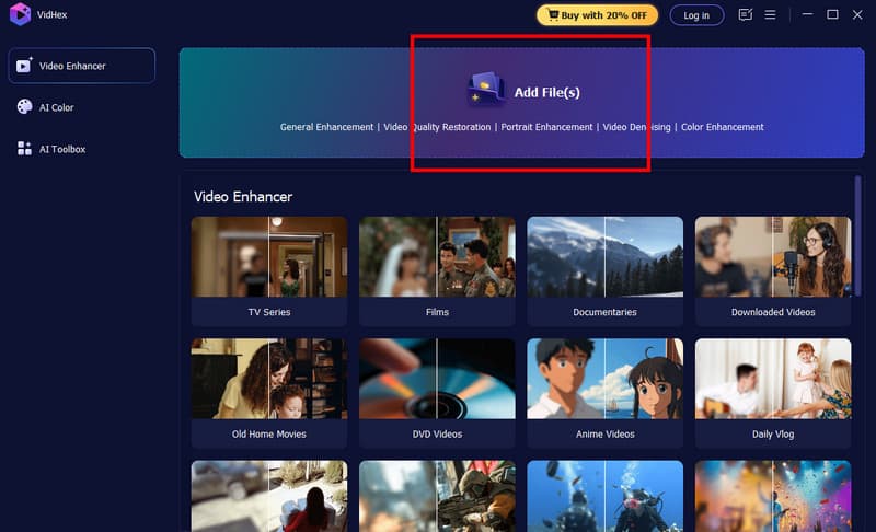 Dateien hinzufügen Vidmore