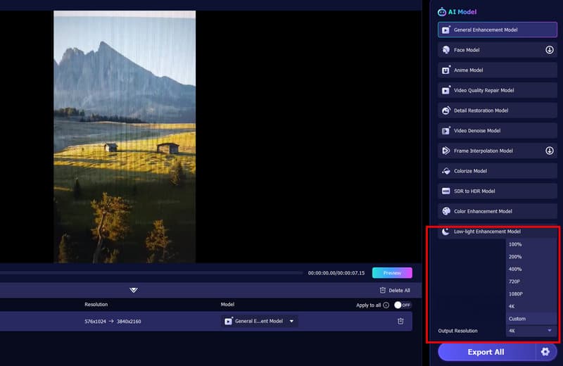 Ausgabeauflösung Vidmore