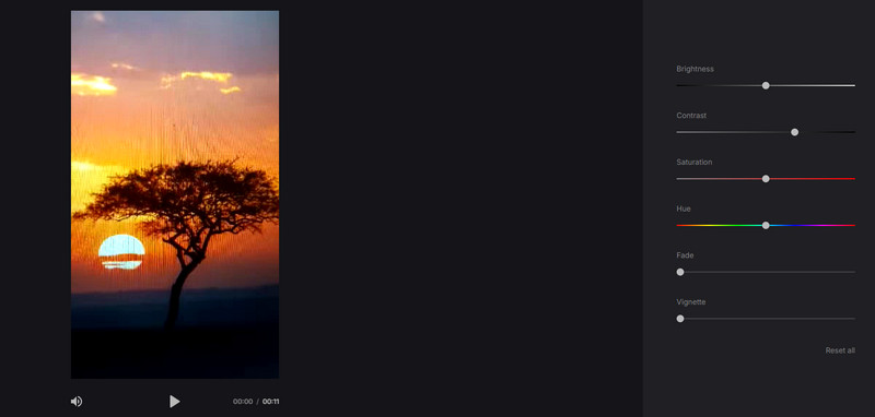 Clideo Video-Farb-Enhancer