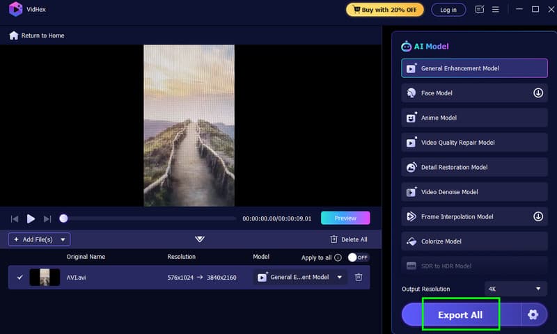 Alles exportieren Vidmore