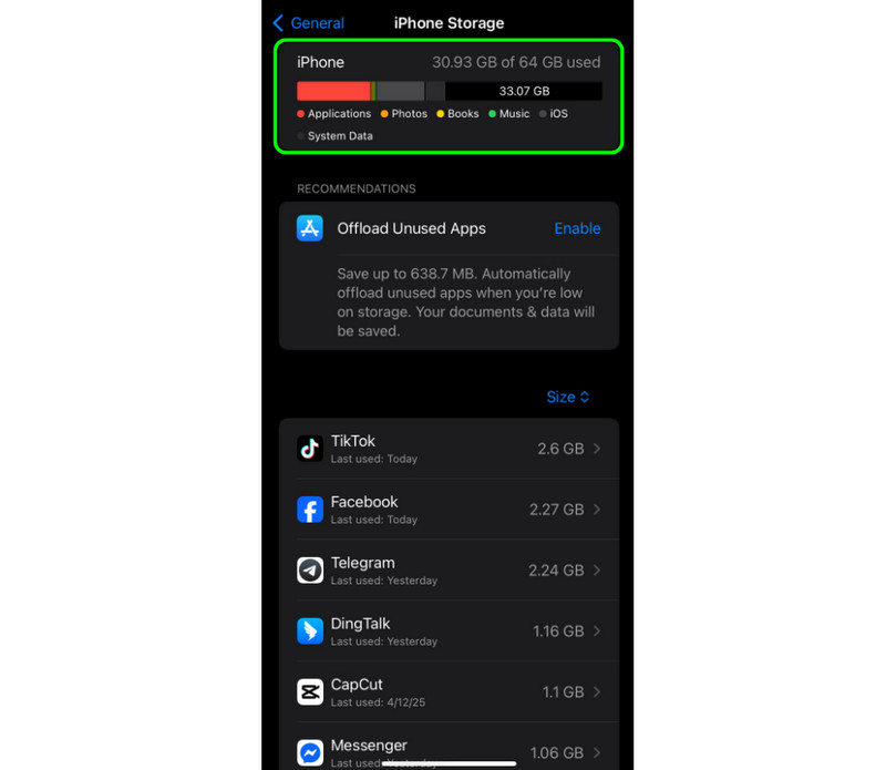 iPhone-Speicher überprüfen