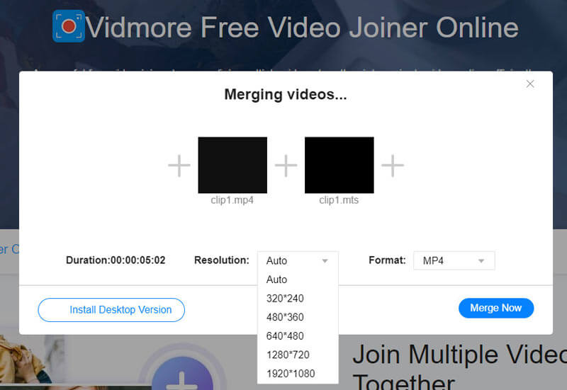 Auflösung festlegen