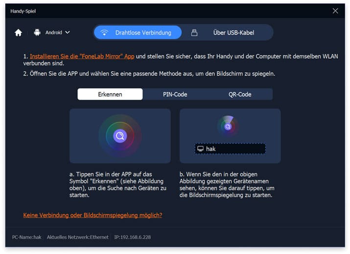 Handy und Computer verbinden
