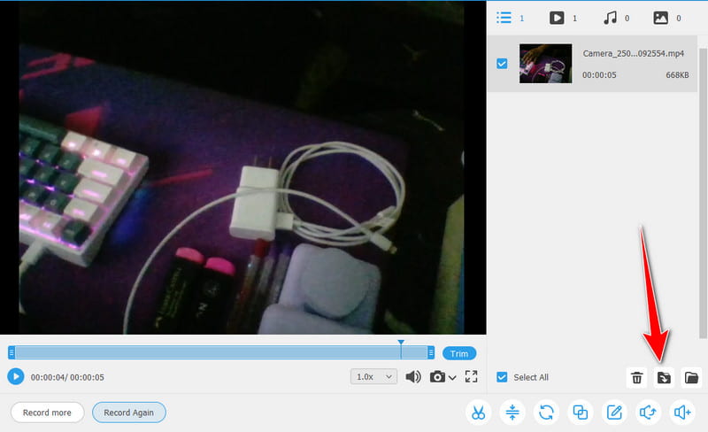 Export-Funktion in Vidmore