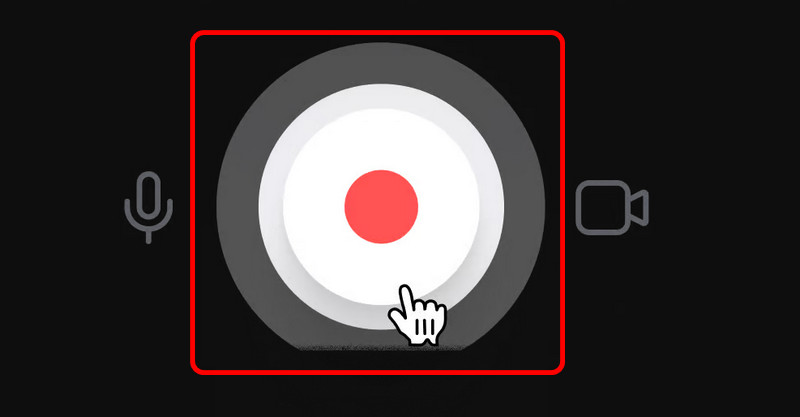 Record-Button in Veed