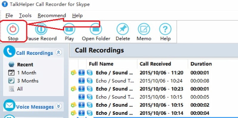 TalkHelper Skype-Anrufrekorder