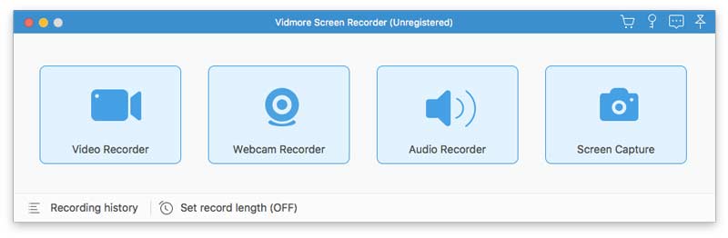 Führen Sie Vidmore Screen Recorder aus