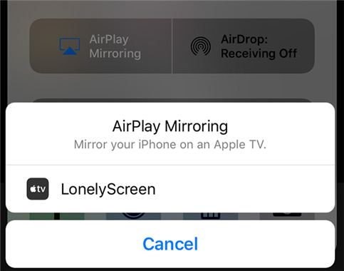 Airplay zu Lonelyscreen