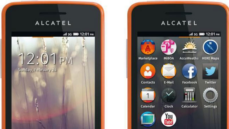 Alcatel-Bildschirm