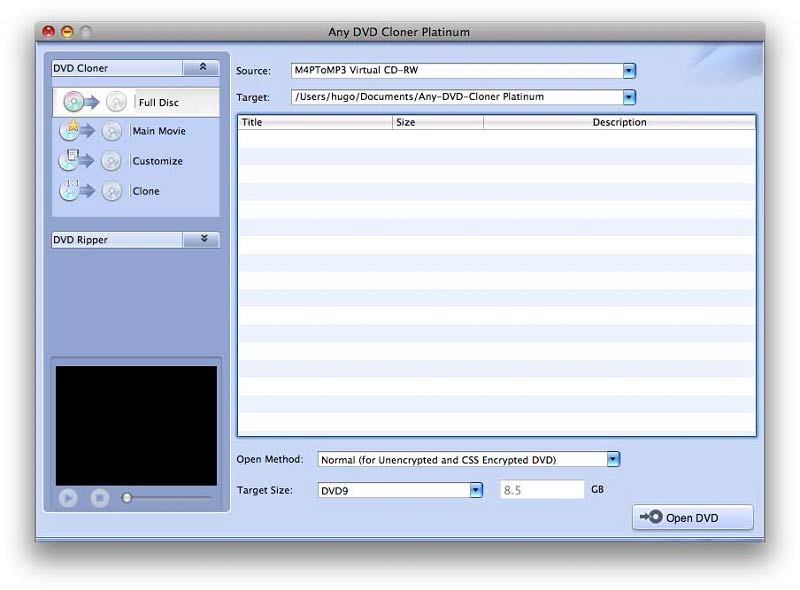 Any DVD Cloner für Mac