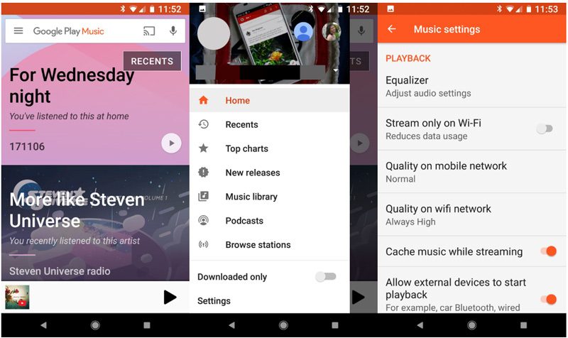 Automatischer Download von Google Play Music