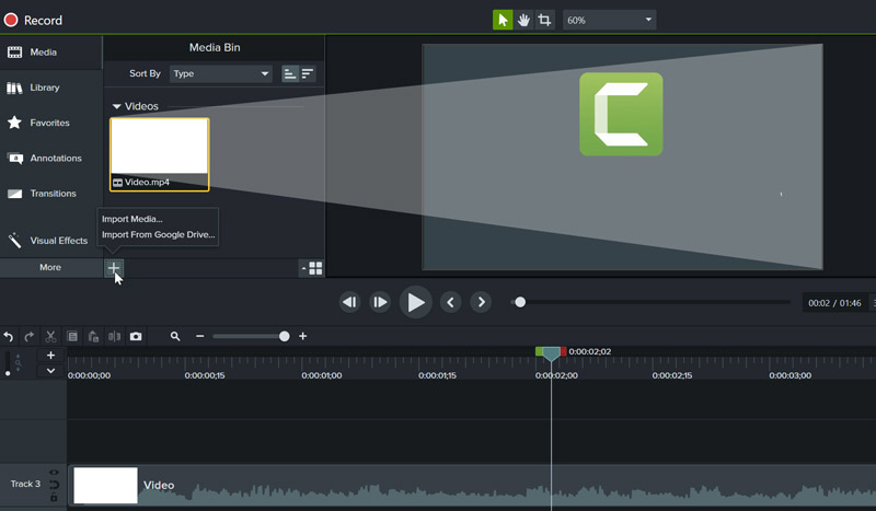 Camtasia Webcam‑Video‑Recorder