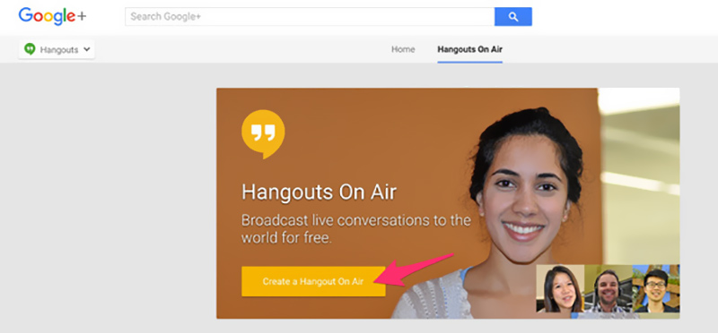 Google Hangout on Air