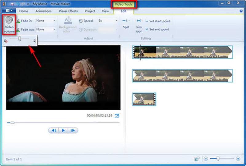 Videolautstärke erhöhen mit Windows Media Player