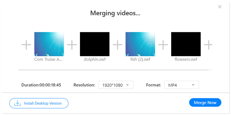 SWF-Datei online zusammenführen