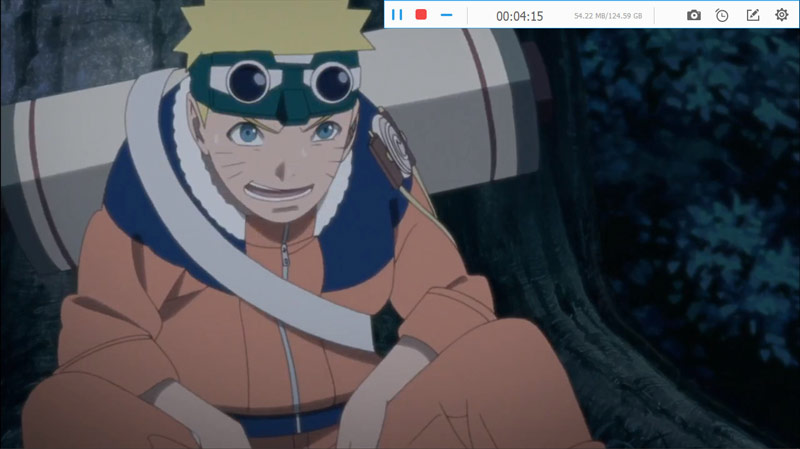 Naruto-Folge aufnehmen