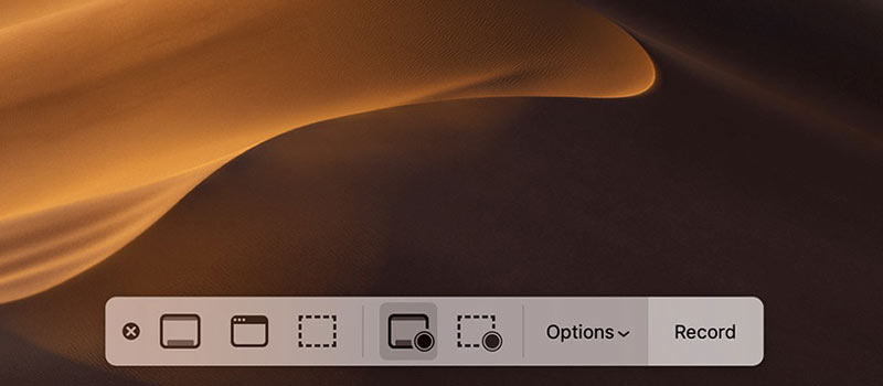 Bildschirmaufnahme auf Mac Mojave