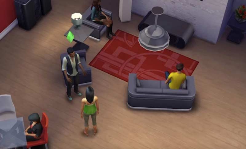 Bildschirmaufnahme auf Sims 4