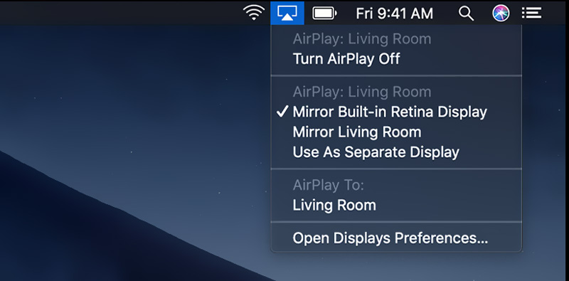 AirPlay ausschalten