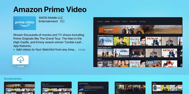 Aktualisieren Sie Amazon Prime Video