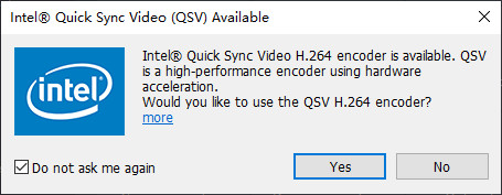 Verwenden Sie den QSV-Encorder