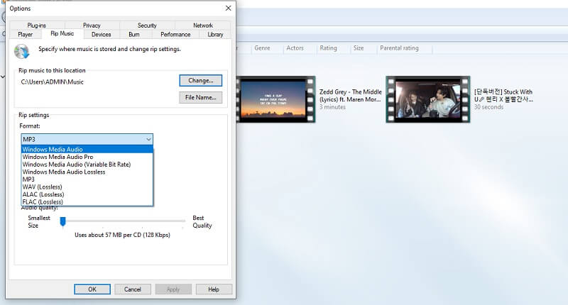 Windows Media Player Wählen Sie WMA in MP3 ausgeben