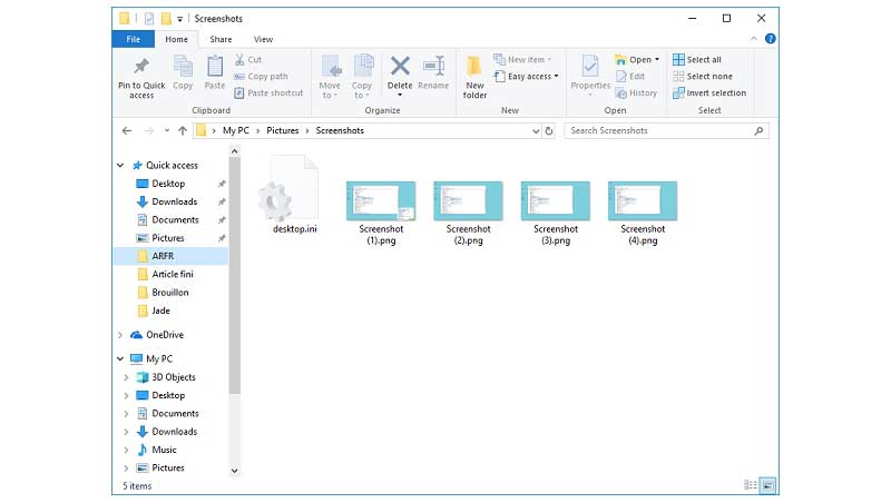 Windows Screenshots-Ordner