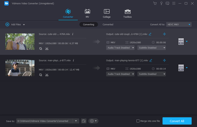 MKV‑Dateien hinzufügen