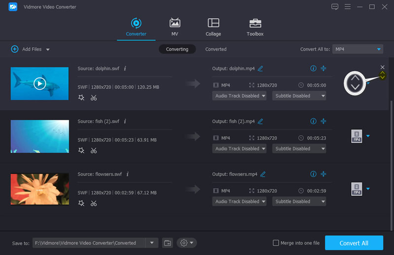 SWF-Reihenfolge anpassen