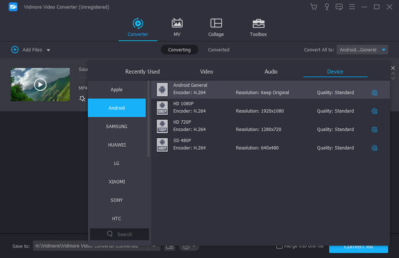 Einstellungen und Ausgabe