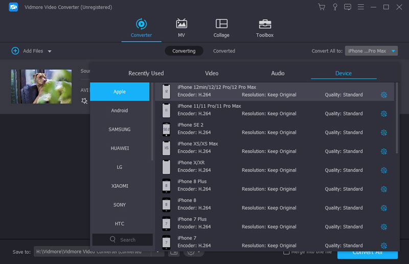 iPhone-Ausgabe festlegen