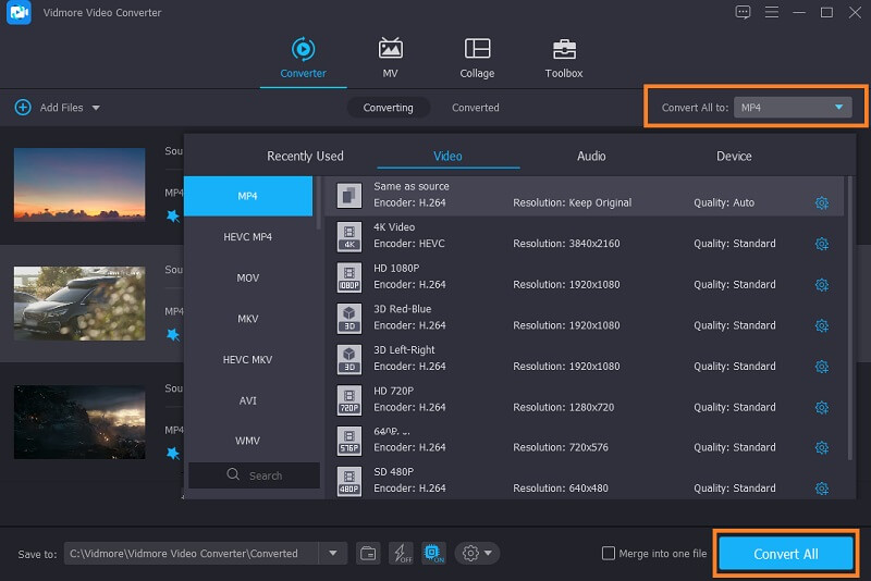 Gespiegeltes Videoergebnis speichern