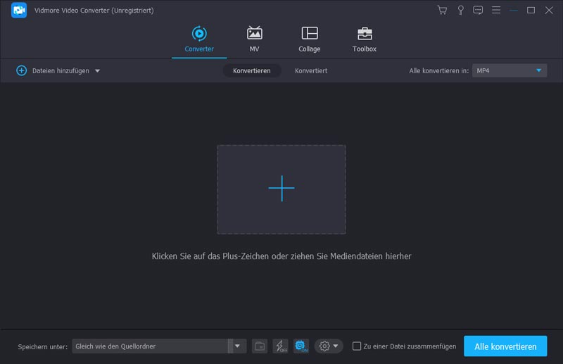 Vidmore Video Converter-Schnittstelle