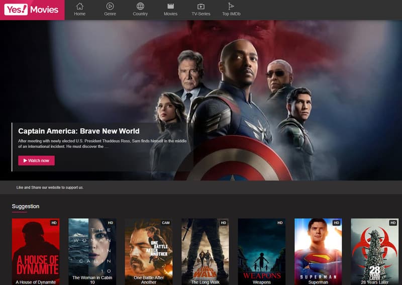 Yesmovies 123movies Alternativen